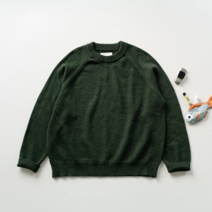 Yak Wool Crewneck Sweater (Deep Green)