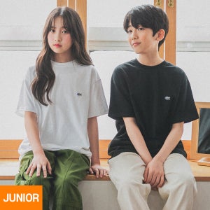 앨빈클로 주니어 ALVINCLO JUNIOR 미니멀 물고기 자수 반팔 티셔츠 3컬러 J24873