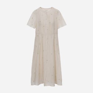 [써스데이 아일랜드] 플라워 자수 풀 오픈 원피스_T254MOP235W