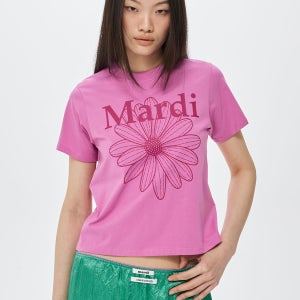 SLIM TSHIRT FLOWERMARDI_PINKLAVENDER MAGENTA