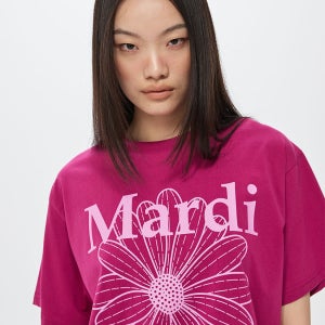 TSHIRT FLOWERMARDI_MAGENTA LAVENDER
