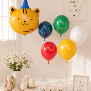 🎈호랑이풍선 원숭이풍선 헬륨풍선 서커스풍선 생일파티 첫돌, 꽃보라아트