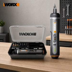 Worx 4V 전기 스크루드라이버 세트 WX242 스마트 무선 전기 스크루드라이버 USB 충전식 핸들 30비트 세트 전동 공구
