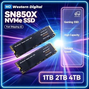 웨스턴 디지털 SN850X 1TB 2TB 4TB WD_BLACK M.2 2280 NVMe PCIe Gen 4.0x4 SSD 게이밍 컴퓨터 노트북용 솔리드 스테이트 드라이브