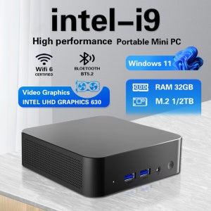 2026 인텔 코어 i9 10980HK N150 미니 PC 컴퓨터 윈도우 11 프로 32GB 램 1TB SSD 게이밍 컴퓨터 WiFi 6 휴대용 미니 데스크탑 PC