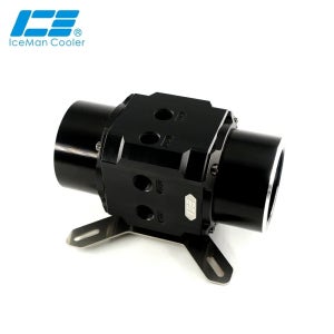 IceManCooler 듀얼 D5 펌프 수리 키트, 더블 D5 펌프 수정 커버, 12CM 팬 장착 구멍 포함, EVO Edition ICE-DDR-EVO