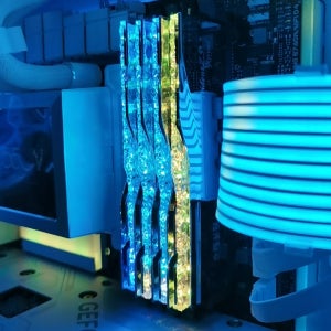 G Skill Trident Z Neo Z5 RGB 용 메모리 RAM 라이트 가이드 바 Royal 시리즈 조명 효과로 변경 광 투과율 향상