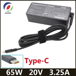 20V 3.25A 65W USB 타입 C 전원 어댑터 충전기 (씽크패드 X1 카본, 요가 X270, X280, T580, P51s, P52s, E480, E470, S2 노트북용)