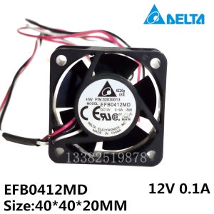 델타 EFB0412MD 4cm 12V 0.1A 40*20MM H3C 스위치 3 선 자동 냉각 팬용 새 원본
