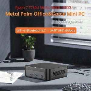 메탈 팜 게이머 미니 PC 라이젠 7 7730U 5825U 5800U 4700U 오피스 PC 미니 컴퓨터 NVMe DDR4WiFi6 BT5.2 0