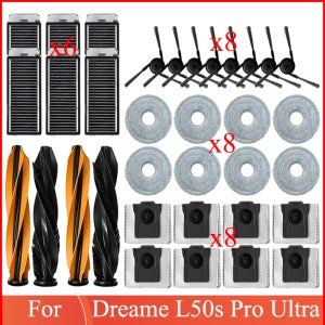 Dreame L40S Pro Ultra/ L50s Pro Ultra/ L40s Ultra/ Mova P50s Ultra /X50s Pro Ultra 메인 사이드 브러시 필터 걸레용