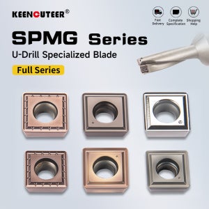 SPMG 고속 CNC 공작기계 밀링 초경 인서트 드릴 블레이드 스테인리스 스틸 SPGT U 드릴 헤드 (금속 가공용)