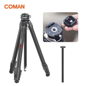 코만 제로 F38 카본 파이버 삼각대 (퀵 릴리즈 360 포함) °   니콘 캐논 DSLR 카메라용 파노라마 볼 헤드 여행용 사이즈