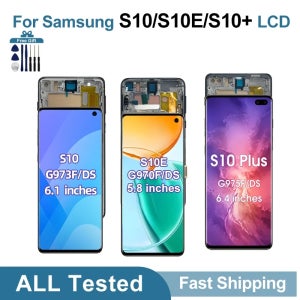 삼성 갤럭시 S10 S10E S10 플러스 디스플레이 터치 스크린 디지타이저 SM-G973F SM-G970U SM-G975U 교체 부품용 새 TFT