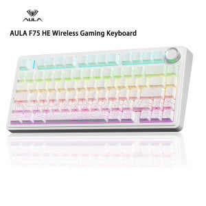 AULA F75 HE 마그네틱 스위치 기계식 키보드 75% 레이아웃 홀 이펙트 8K 폴링 레이트 트라이 모드 RGB 핫스왑 게이밍 키보드