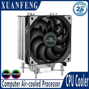 XUANFENG CPU 쿨러 120mm 팬 4핀/PWM 고성능 공냉식 프로세서 호환 LGA2011 2066 AM4 AM5 115x 1200 1700 1851
