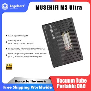 MUSEHiFi M3-Ultra JAN6418 진공관 휴대용 USB-C DAC & AMP TypeC 디코딩 헤드폰 앰프