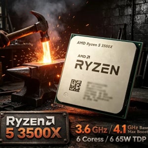 고성능 트레이 AMD R5 3500X 6코어 6스레드 4.1GHz 32MB L3 캐시 AM4 학생용 조립에 적합