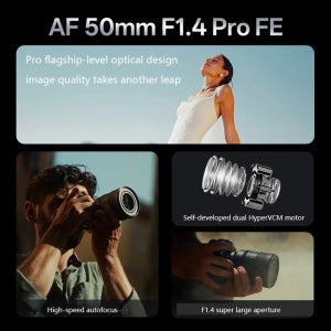VILTROX AF 50mm F1.4 Pro FE 풀프레임 표준 자동 초점 렌즈, 소니 a7C a7SIII a7III a7RIV a9 Z용 대구경