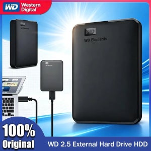 웨스턴 디지털 WD Elements 5TB 4TB 2TB 1TB 외장 하드 드라이브 2.5인치 USB 3.0 휴대용 외장 HDD 하드 디스크 데스크탑 PC 노트북용