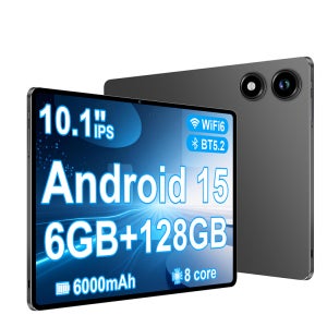 10.1인치 안드로이드 태블릿 6GB+128GB 옥타코어 6000mAh 안드로이드 15 구글 플레이 4G LTE 통화 가능 5G 와이파이 글로벌 버전 태블릿 PC