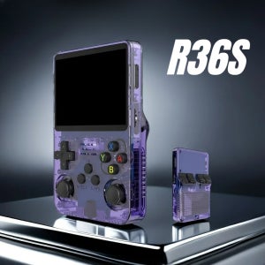 레트로 휴대용 게임기 R36S 3.5인치 IPS 화면 64G 클래식 레트로 게임 콘솔 휴대용 포켓 비디오 게임 플레이어