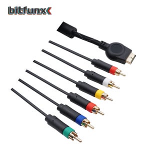 Bitfunx PS2/PS3 컴포넌트 케이블 1.8m 소니 플레이스테이션 2/3용 프리미엄 고해상도 게임 케이블 액세서리