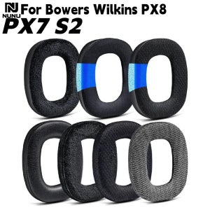 교체용 메쉬/플란넬/린넨 이어 패드(버클 포함) Bowers Wilkins PX8 PX7 S2 무선 헤드폰 귀마개 수리 부품
