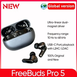 글로벌 버전 HUAWEI FreeBuds Pro 5 무선 이어폰 AI 노이즈 캔슬링 초강력 몰입형 사운드 안정적인 통화 IP57
