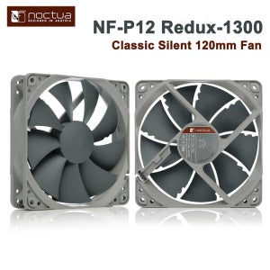Noctua NF-P12 Redux-1300 1700 120mm 컴퓨터 케이스 팬 PWM 4핀 3핀 무소음 온도 제어 12cm CPU 쿨링 팬