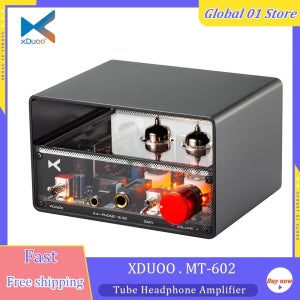XDUOO MT-02 새로운 듀얼 6J1 튜브 헤드폰 앰프 1500mW 클래스 A 앰프 4.4 6.35mm 출력 RCA 프리앰프