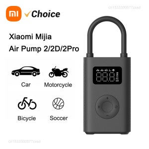샤오미 미지아 에어펌프 2/2D/2Pro 휴대용 전동 에어 컴프레서 풍선형 트레저 150psi 고압 모터사이클 자동차 축구공