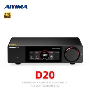 AIYIMA D20 듀얼 칩 DAC ES9039Q2M & AK4493S 블루투스 5.1 ARC USB 동축 듀얼 광 XU316 완전 밸런스드 HiFi 오디오 디코더