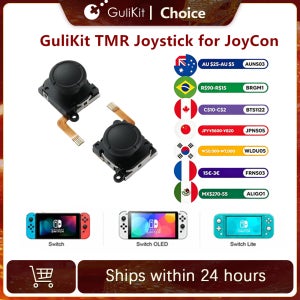 GuliKit TMR 센싱 조이스틱 조이콘 교체용 드리프팅 없는 스틱, 닌텐도 스위치/OLED/라이트 게임 액세서리 수리용