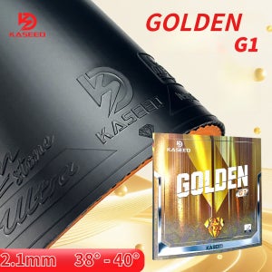 KASEED 골든 G1 탁구 고무 피플스 인 월드 테이블 테니스 고무 피플스 인 위드 2.1mm 고밀도 오렌지 스펀지 38 ° -40 °   탁구 러버 ITTF 승인