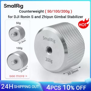DJI RS3/RS3 Pro/Ronin S/RSC 2/RS2/Ronin-SC 및 Zhiyun 짐벌 안정기용 SmallRig 카운터 웨이트 200g, 2285 스레드 장착