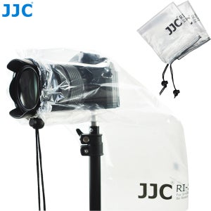 JJC 2팩 방수 카메라 레인커버 레인코트 보호대 (캐논, 니콘, 소니, 파나소닉 DSLR 카메라용) 방수 액세서리