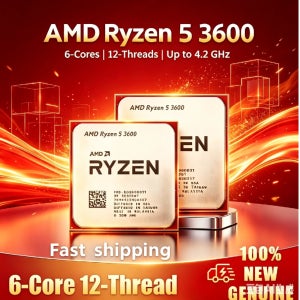 새로운 AMD Ryzen 5 3600 AM4 데스크탑 CPU 6코어 12스레드 3.9GHz 65W 통합 그래픽 프로세서 (쿨링 팬 미포함)