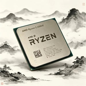 AMD 6코어 6스레드 데스크탑 CPU Ryzen 5 3500X R5 3500X 3.6GHz 7NM 65W L3=32M 100-000000158 소켓 AM4 패키지 없음