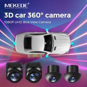 메케데 카 360 °   안드로이드 멀티미디어 화면용 파노라마 시스템 카메라 1080P UHD, 360APP 기능을 갖춘 안드로이드 멀티미디어 시스템
