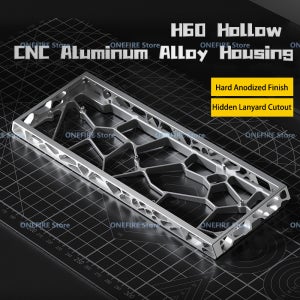 우팅 60HE GH60 홀리60 할로우 알루미늄 키보드 케이스 쉘 60% 키 레이아웃 (Mad 60he, 레이븐61, 아울라, 윈60, GT60 키보드 호환)