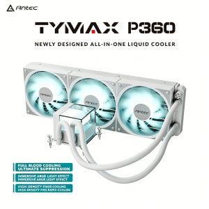 Antec P360 올인원 CPU 수냉 쿨러 ARGB PWM 팬 수냉식 히트싱크 지원 LGA1700 LGA115x AMD 게이밍 PC 라디에이터