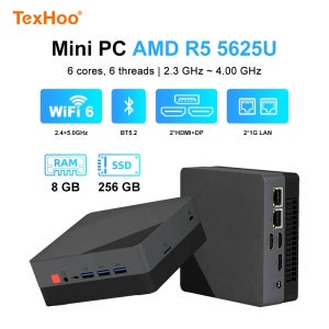 텍스후 미니 PC AMD 라이젠5 5625U 7530U R7-5800H DDR4 16G 2666MHz 512G SSD Pcle3.0 WIFI6 BT5.2 4.3GHz 데스크탑 컴퓨