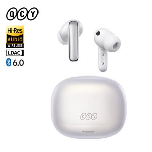 QCY 무선 BT 6.0 AI ANC 이어폰 멜로버즈 N65 LDAC 하이 레졸루션 오디오 이어버드 헤드 트래킹 트리플 디바이스 연결 50시간 사용 헤드폰