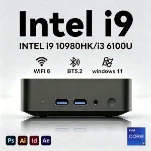 2026 미니 PC 인텔 i9 10980HK i3 6100U 소형 포켓 컴퓨터 윈도우 11 16GB 램 1TB SSD WiFi6 BT5.2 게이밍 데스크탑 PC 휴대용