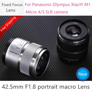 95% 새 상품 42.5mm F1.8 고정 초점 렌즈 (샤오이 M1, 파나소닉 GF6 GF7 GF8 GF9 GF10 GX85 G85, 올림푸스 E-PL9 E-M5 II E-M10 