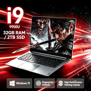 15.6인치 4K HD 디스플레이 노트북 컴퓨터 인텔 코어 i9-9900 CPU 윈도우 11 시스템 16GB 램 1TB SSD 초슬림 경량 휴대용