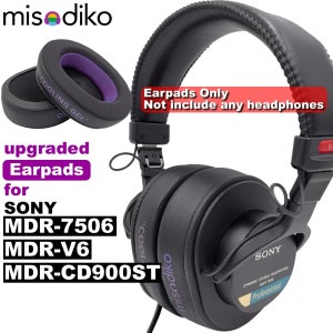 Misodiko 업그레이드 이어 패드 쿠션 교체, 소니 MDR 7506, MDR V6, MDR CD900ST 헤드폰