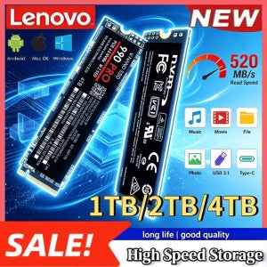 레노버 980Pro 990Pro M.2 NVMe SSD 1TB PCIe 4.0 7400MB/s 고성능 내장형 솔리드 스테이트 드라이브 (노트북, 데스크탑 PC용)