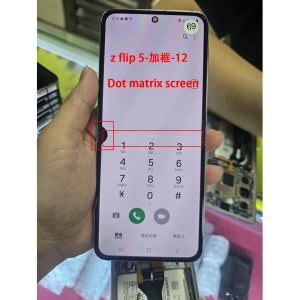 결함이 있는 삼성 Z 플립 5용 AMOLED LCD 디스플레이 터치 스크린, Z 플립 5 F731 F731b F731u LCD 디스플레이 부품